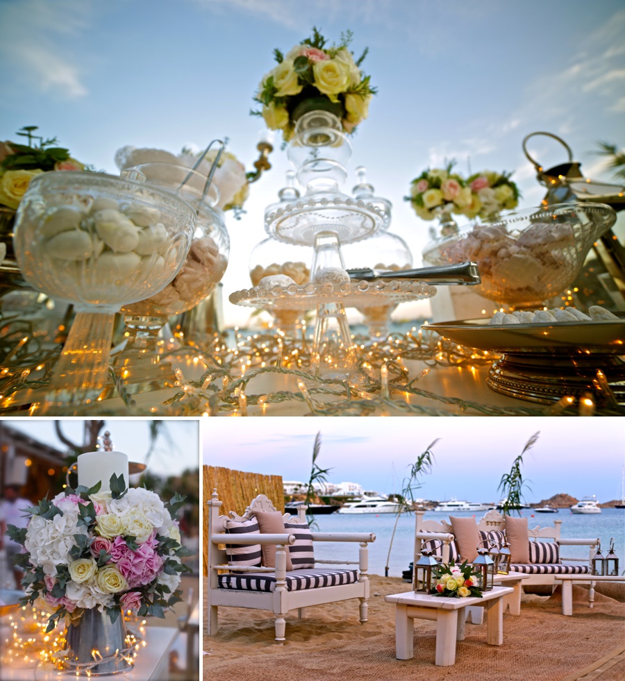 Nammos Mykonos luxurious wedding in Mykonos island